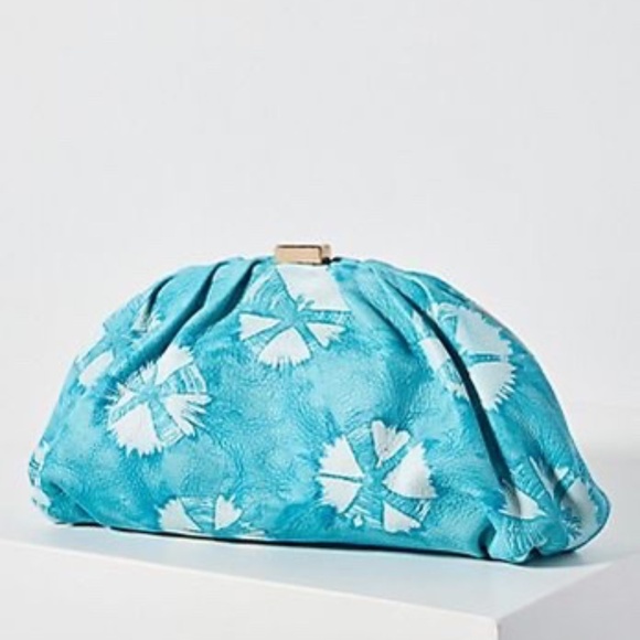 Anthropologie Shibori - Dyed Leather Clutch - Picture 1 of 1